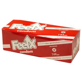 FeelX óvszer - epres (144 db)