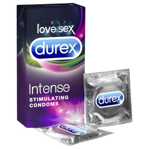 Durex Intense - bordázott és pontozott óvszer (10 db)