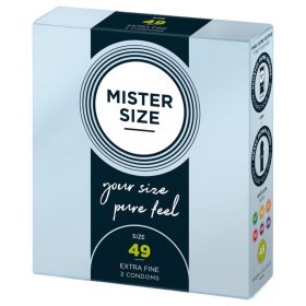 Mister Size vékony óvszer - 49 mm (3 db)