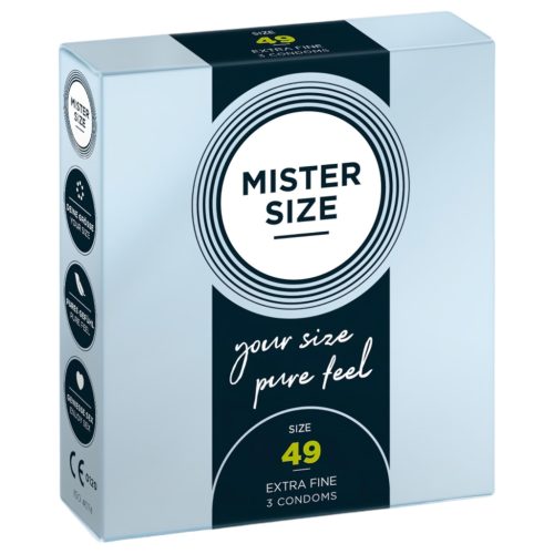Mister Size vékony óvszer - 49 mm (3 db)