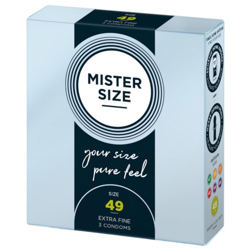 Mister Size vékony óvszer - 49 mm (3 db)