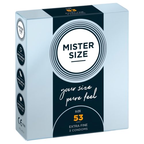 Mister Size vékony óvszer - 53 mm (3 db)