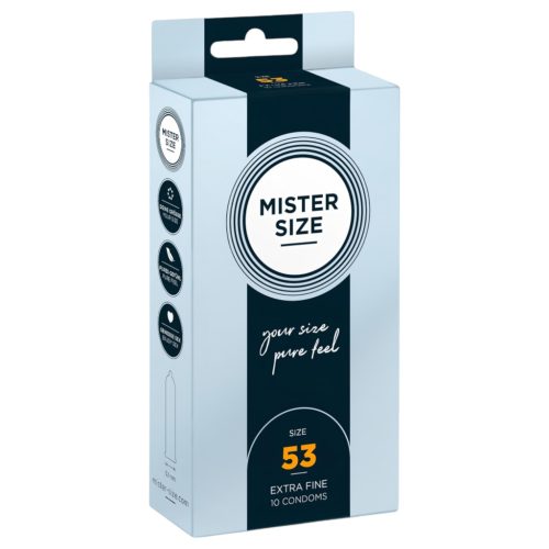 Mister Size vékony óvszer - 53 mm (10 db)