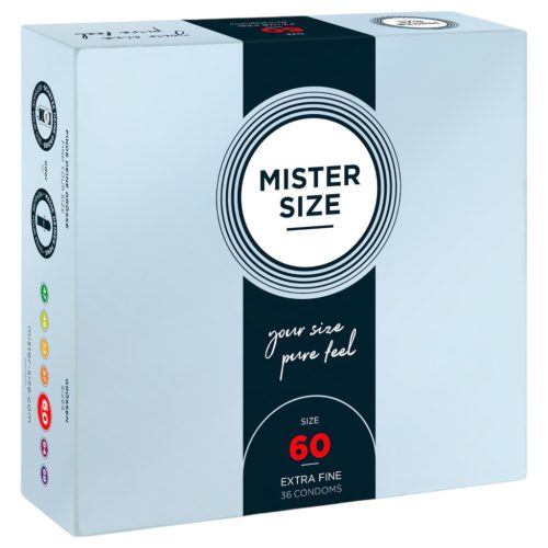 Mister Size vékony óvszer - 60 mm (36 db)