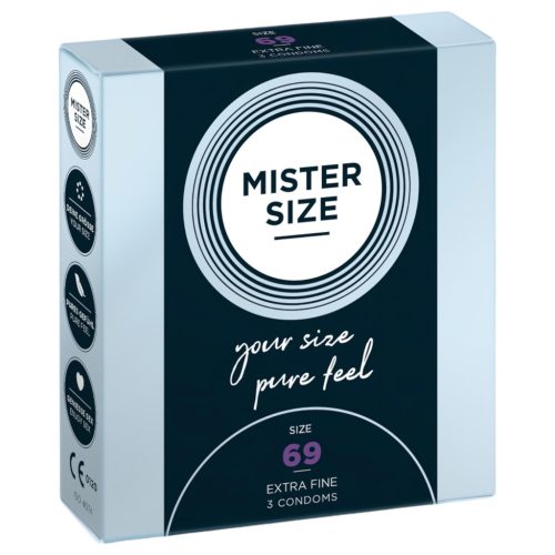 Mister Size vékony óvszer - 69 mm (3 db)