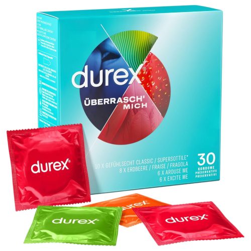 Durex - ízesített óvszer csomag (30db)
