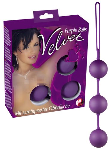 You2Toys Velvet - tripla gésagolyó kegel tornához (lila)