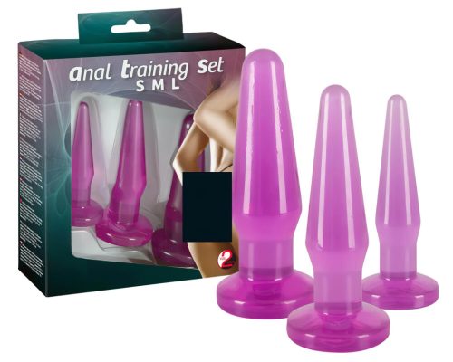 You2Toys - Anál tréning plug szett - 3 db (lila)