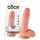 King Cock 7 herés dildó (18 cm, natúr)