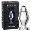 mystim Little John - kicsi elektro anál plug (ezüst)