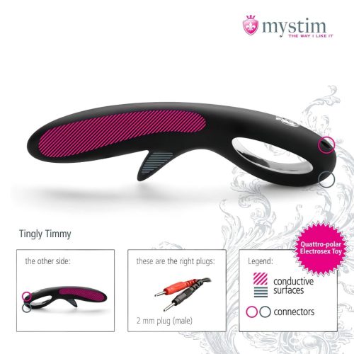 mystim Tingly Timmy - szilikon elektro dildó