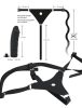 You2Toys - Silicone Strap-On - felcsatolható dildó (fekete)