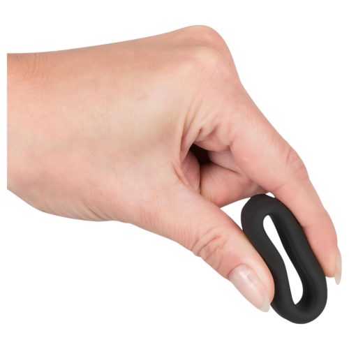 Black Velvets - vastagfalú péniszgyűrű (2,6 cm, fekete)