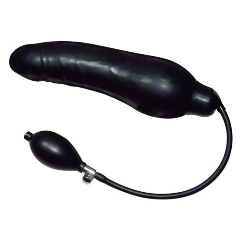 You2Toys - latex pumpálható análtágító - fekete (nagy)