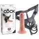 King Cock Strap-on 6 - felcsatolható dildó (natúr)