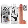 King Cock Strap-on 11 - üreges, felcsatolható dildó hámmal (28 cm)