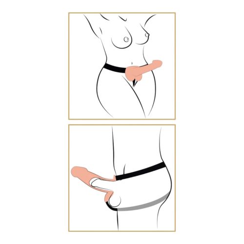 Pipedream - Fetish Strap-on 9 - felcsatolható dildó (natúr)