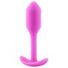b-Vibe Snug Plug 1 - anál plug belső súllyal (55 g, pink)