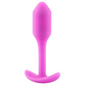 b-Vibe Snug Plug 1 - anál plug belső súllyal (55 g, pink)