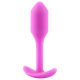 b-vibe Snug Plug 1 - anál plug belső súllyal (55g) - pink