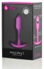 b-Vibe Snug Plug 1 - anál plug belső súllyal (55 g, pink)