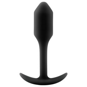   b-Vibe Snug Plug 1 - anál plug belső súllyal (55g) - fekete