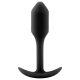b-Vibe Snug Plug 1 - anál plug belső súllyal (55g) - fekete
