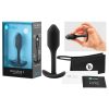 b-Vibe Snug Plug 1 - anál plug belső súllyal (55g) - fekete