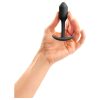 b-Vibe Snug Plug 1 - anál plug belső súllyal (55g) - fekete