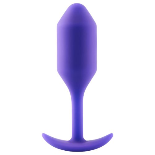 b-Vibe Snug Plug 2 - dupla golyós anál plug (114 g, lila)