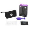 b-Vibe Snug Plug 2 - dupla golyós anál plug (114 g, lila)