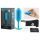 b-Vibe Snug Plug 3 - dupla golyós butt plug (180 g, kék)