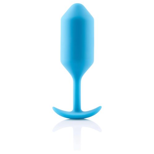 b-Vibe Snug Plug 3 - dupla golyós butt plug (180 g, kék)
