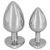 You2Toys - Diamond - 85 g-os alumínium anál plug (ezüst-piros)
