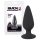 Black Velvets Heavy - 40 g-os anál plug (fekete)