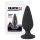 Black Velvets Heavy - 75 g-os anál plug (fekete)