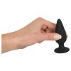 Black Velvets Heavy - 75 g-os anál plug (fekete)