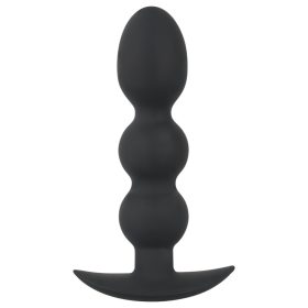 Black Velvets Heavy - 145 g-os gömbös anál plug (fekete)