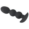 Black Velvets Heavy - 145 g-os gömbös anál plug (fekete)