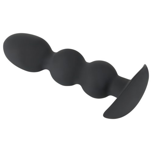Black Velvets Heavy - 145 g-os gömbös anál plug (fekete)