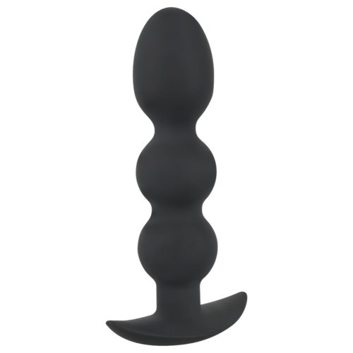 Black Velvets Heavy - 145 g-os gömbös anál plug (fekete)