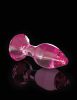 Icicles No. 79 - kúpos üveg anál plug (pink)