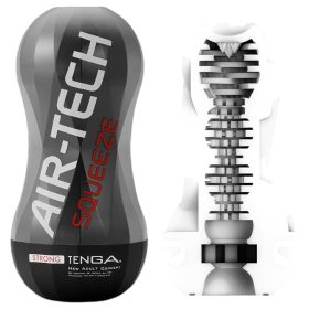   TENGA Air-Tech Squeeze Strong - szívó maszturbátor férfiaknak (fekete)