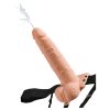 Pipedream Fetish Strap-On 7,5 - felcsatolható, spriccelő dildó (natúr)