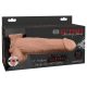 Pipedream Fetish Strap-On 9 - felcsatolható, üreges, spriccelő dildó (natúr)