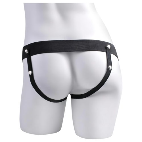 Pipedream Fetish Strap-On 9 - felcsatolható, üreges, spriccelő dildó (natúr)