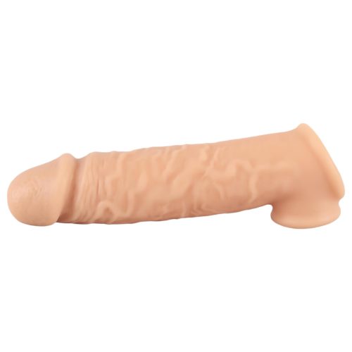 realistixxx - heregyűrűs péniszköpeny - 16 cm (natúr)