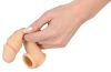 realistixxx - heregyűrűs péniszköpeny - 16 cm (natúr)