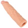 Nature Skin - hosszabbító, vastagító péniszköpeny (19,5 cm)
