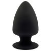 Silexd M - alakítható anál plug - 11 cm (fekete)